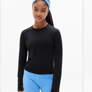 Athleta Girl Power Up Sport Length Top Black size xl/14